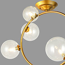 Золота люстра "Bubbles" на 5 ламп (918-LP267-5 SGGD+CL), фото 4