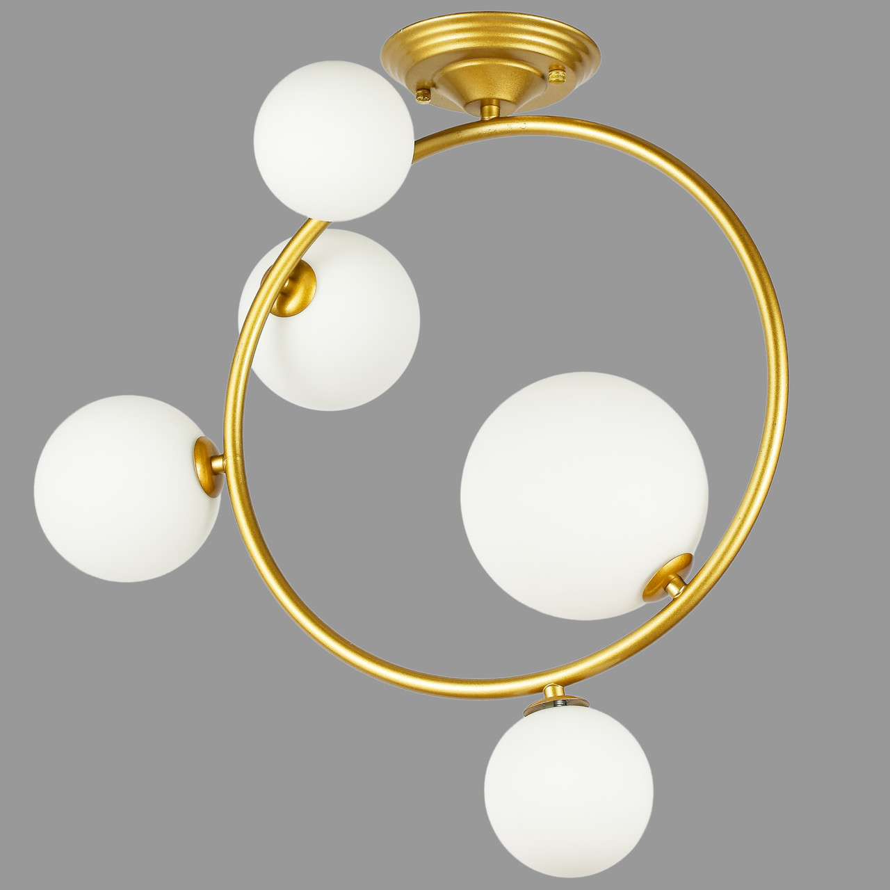 Золота люстра "Bubbles" на 5 ламп (918-LP267-5 SGGD+WH)
