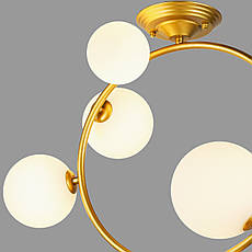Золота люстра "Bubbles" на 5 ламп (918-LP267-5 SGGD+WH), фото 4