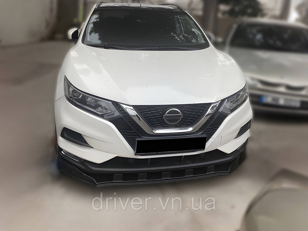 Передний лип 2017-2021 (ABS) для Nissan Qashqai, фото 1