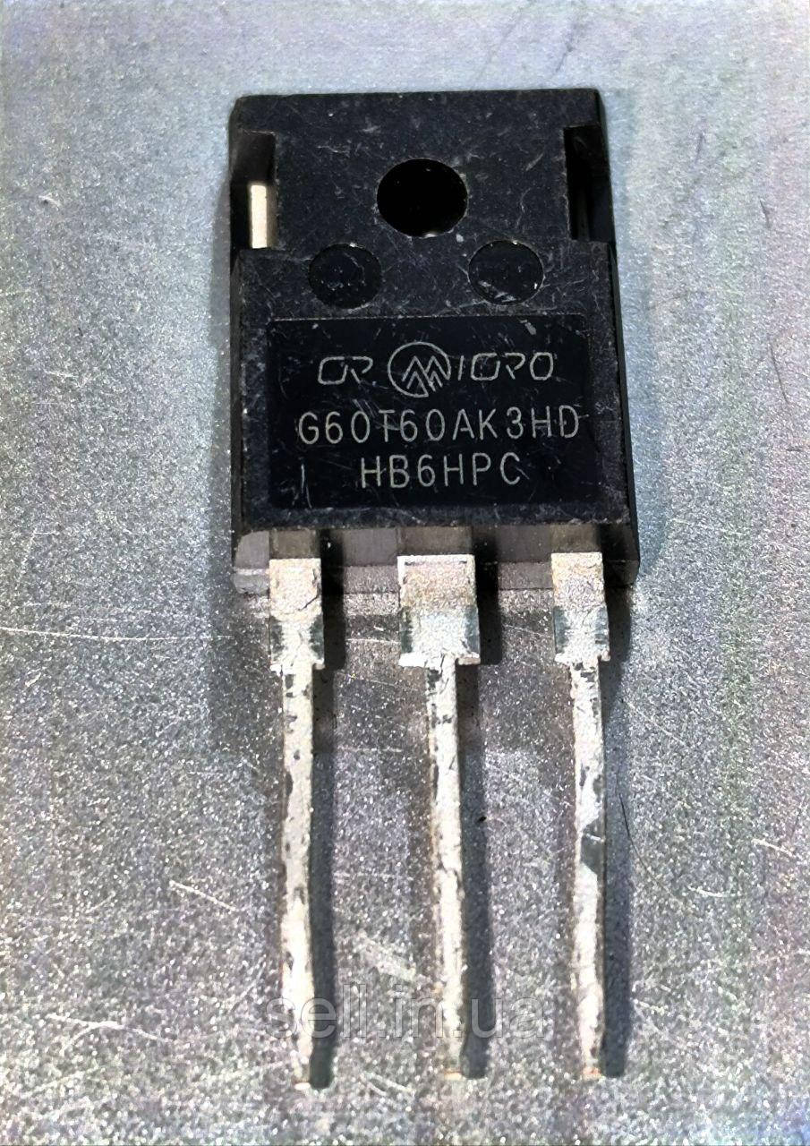 IGBT транзистор CRG60T60AK3HD | 60А 600В | G60T60AK3HD TO-247 корпус | Для інверторних зварювальних апаратів, фото 1