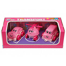 Дитячий іграшковий набір "Транспорт Міні" 8003TXK у наборі 3 штуки Технок yL.