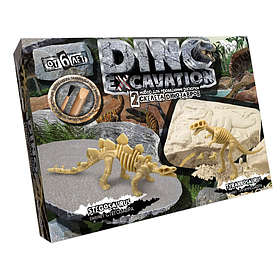 Дитячий набір для проведення розкопок динозаврів DINO EXCAVATION DEX-01 Стегозавр Danko Toys yL.