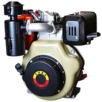 Двигун Зубр 186F дизельний 9 л.с. вал 25.00 мм. - шліцьовий