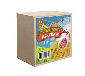 Дитячий набір для творчості. Декупаж "Великоднє яйце" (Д-008) D-008 від 7 років УМНЯШКА yL.