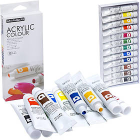 Фарби 12мол "Art Ranger" 12 кольорів "Acrylie" EA1212-3 Art Ranger yL.