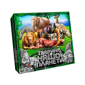 Настільна гра-вікторина "Тварини нашої планети 2" G-JNP-01U українською мовою Danko Toys yY.