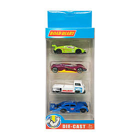 Набір металевих машин в коробці 4 шт, 698-04S-1-3 698-04S-2 A-Toys yL.