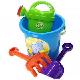 Ігровий набір для пісочниці №1 013555 з відерцем Блакитний Doloni yL.