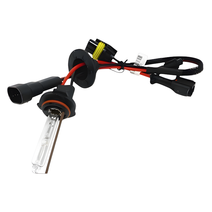 Лампа ксенонова HB4 (9006) EA Light X 6000K 12V 35W (P22d), 3600 lm, біле світло з блакитним відтінком