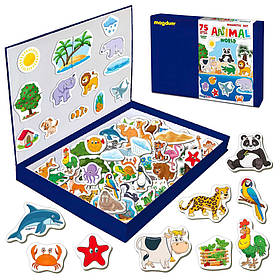 Набір магнітів Світ тварин Велика магнітна історія ML4032-05 EN 75 магнітів Magdum yL.