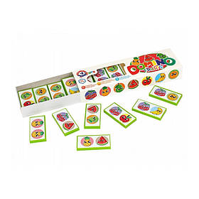 Настільна гра Доміно дитяча "Фрукти"ТехноК 3336TXK Технок yL.