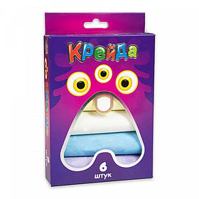 Дитячий набір Крейда Велика кругла Strateg 50102 різнокольорова 6 шт Strateg yL.