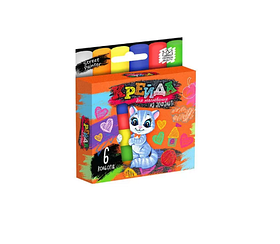 Маленька крейда для малювання на асфальті MEL-02-01, 6 шт Danko Toys yL.
