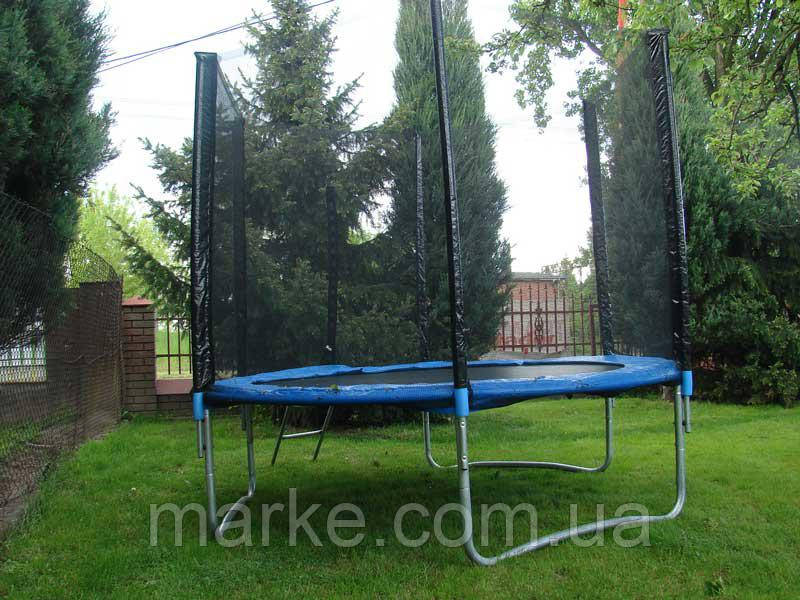 Батут Funfit 252см (8ft) діаметр зовнішньої сіткою спортивний для дітей і дорослих