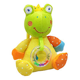 Брязкальце - м'яка іграшка Bambi C20560 з музичним механізмом Жабка Bambi yL.