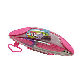 Циркуль 201 пластик Рожевий Bambi yL.