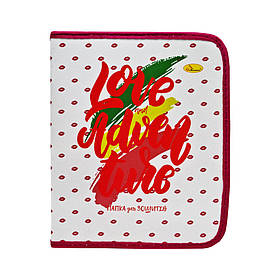 Папка для зошитів В5 Believe in Unicorns ПШ-01-16 на блискавці Love & Adventure Апельсин yL.