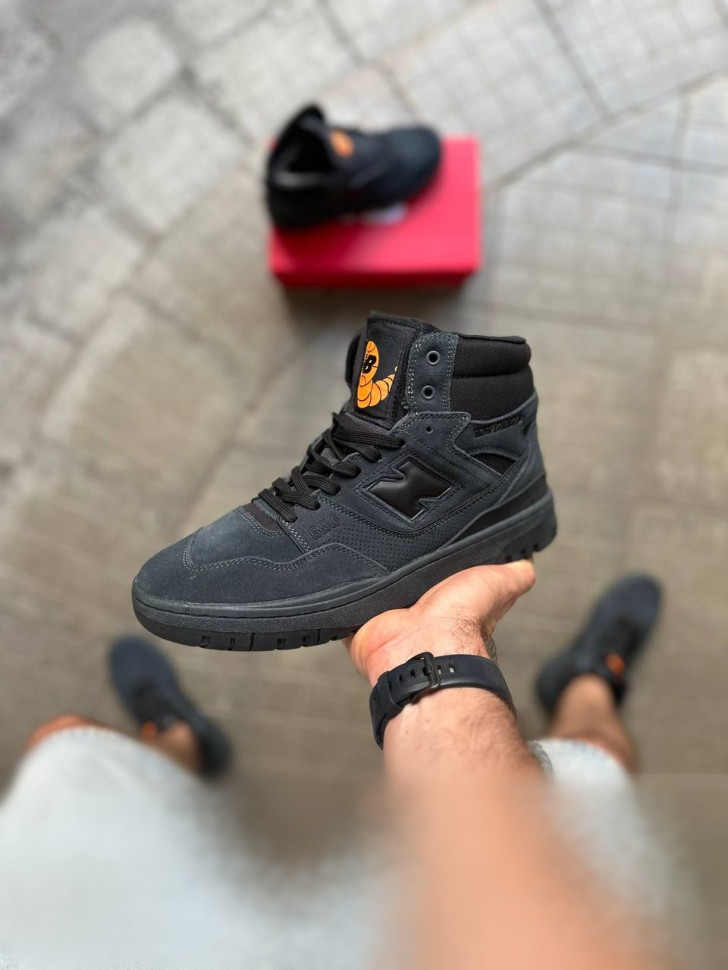 Зимові кросівки New Balance 650 колір графіт, з хутром, фото 1