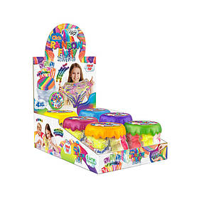 Дитяча в'язка маса, слайм "Rainbow Fluffy Slime" RFS-01-01U з повітряним пластиліном Danko Toys yL.