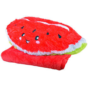 М'яка іграшка+плед MP04 Кавун 25 см, плед 80*120 см A-Toys yL.