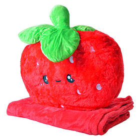 М'яка іграшка+плед MP08 Полуниця 40 см, плед 80*120 см A-Toys yL.