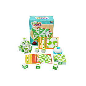 Дитяча гра "Головоломка" 33FK-2 кубики, наклейки, змійка, картки-завдання Bambi yL.