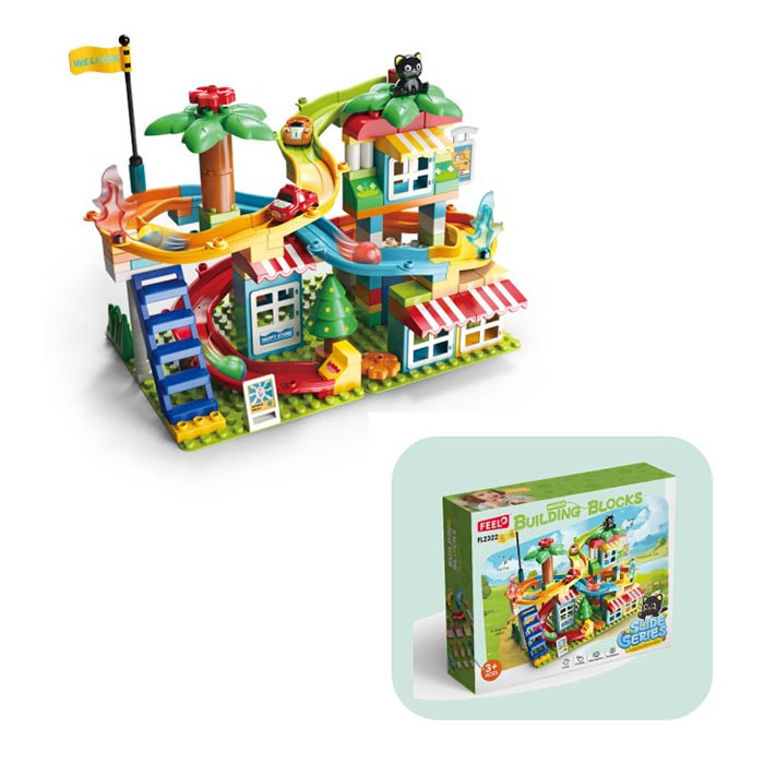 Конструктор FL2322 трек/лабіринт, машинки, кульки, кор., 40-32-10 см., фото 1