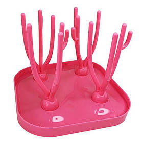 Сушарка для дитячих пляшечок «Кактус» MGZ-0219(Pink) Megazayka yL.