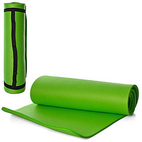 Килимок для йоги «Profi» MS 2608-27-GR, NBR, розмір 183 х 61 см, товщина 10 мм Bambi yL.