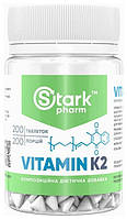 Вітамін K2 для нормалізації згортання крові та зміцнення кісток Stark Pharm Vitamin K-2 200 таб