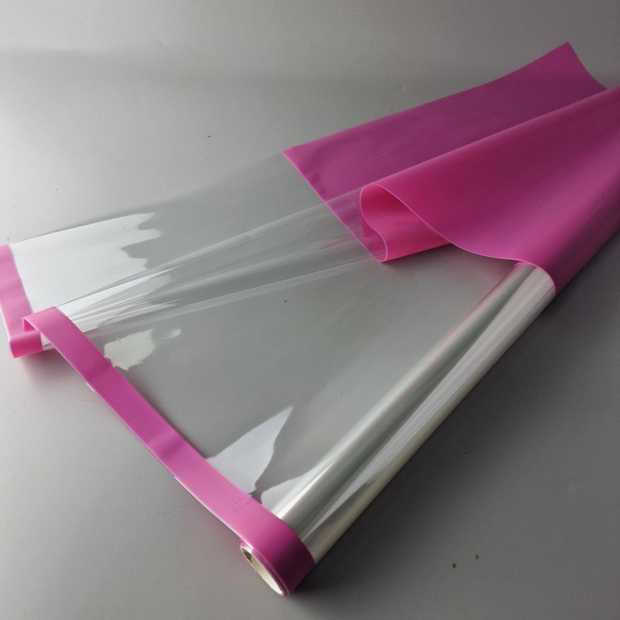 Плівка для квітів Рулон 8 м Тонування з облямівкою (75) (h700) No 803 Малиновий (1 шт.), фото 1