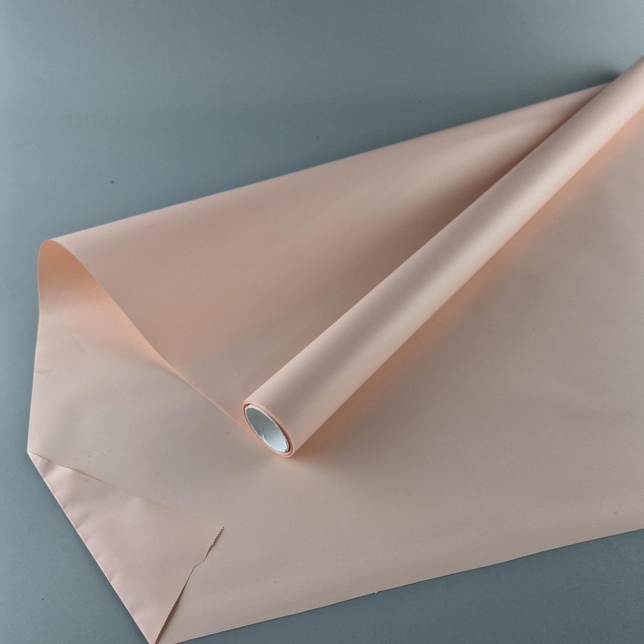 Плівка преміум для квітів Престиж" 8 м (67) (h660) No 823 Світла Пудра (1 шт.), фото 1