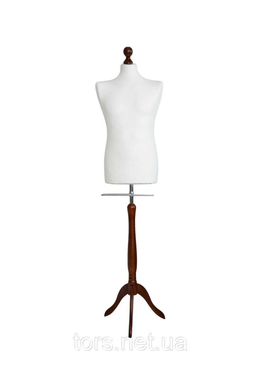 Манекен чоловічий з брюкотримачем виробник Ailant розмір 50/52 на дерев'яній підставці, фото 1