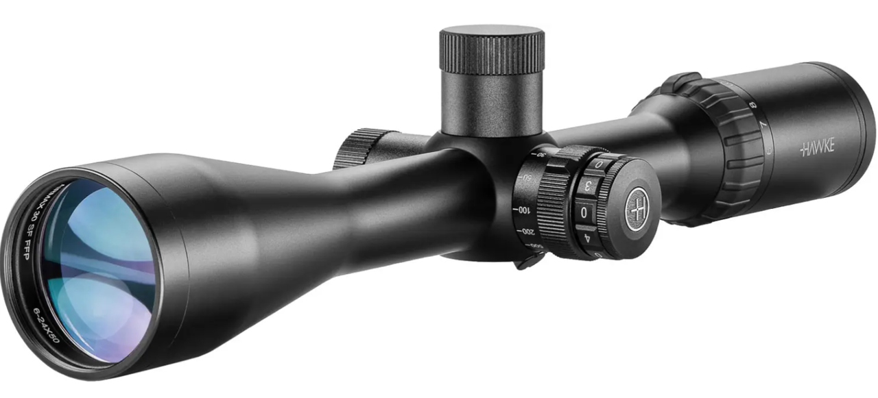 Приціл оптичний Hawke Airmax 30 SF 6-24x50 FFP сітка AMX з підсвічуванням, фото 1