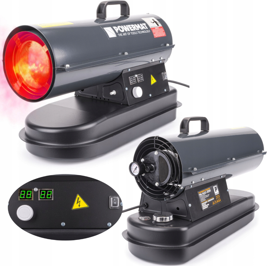 Теплова гармата дизельна з термостатом Powermat 20кВт (Польща), фото 1