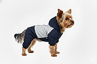 Дощовик комбінезон для собак плащовий чорний 21х27 см