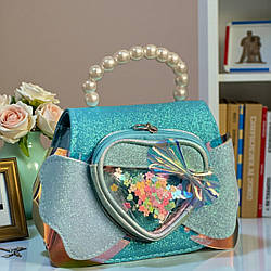 Блискуча дитяча сумочка через плече для дівчинки, стильна дитяча сумочка