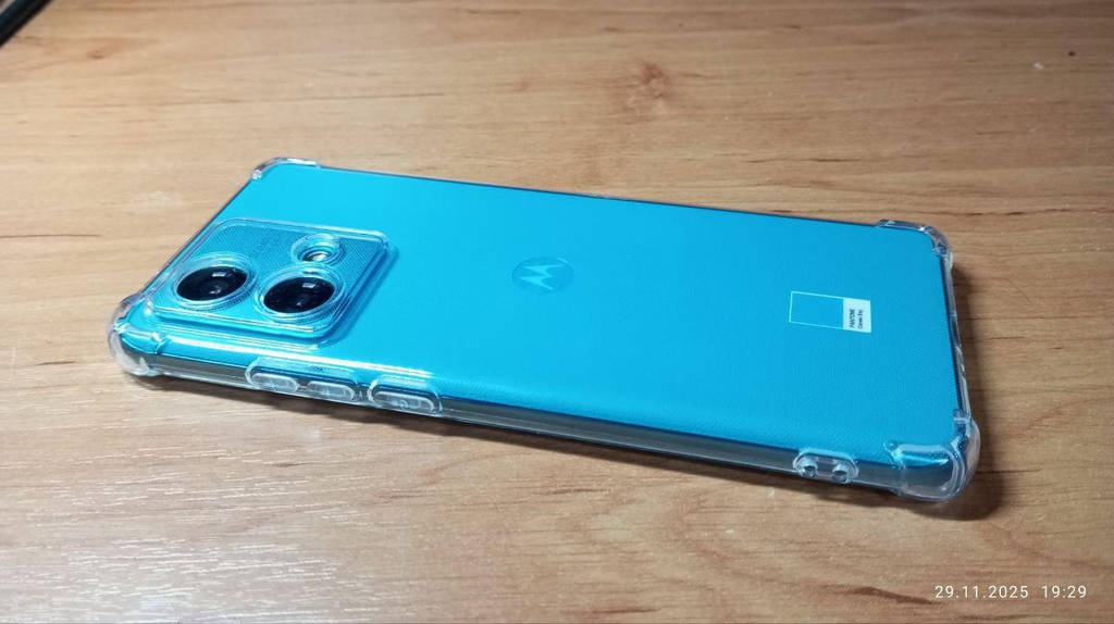 Motorola Edge 40 Neo чохол (бампер, накладка) AirBag силіконовий прозорий протиударний - фото покупців 3