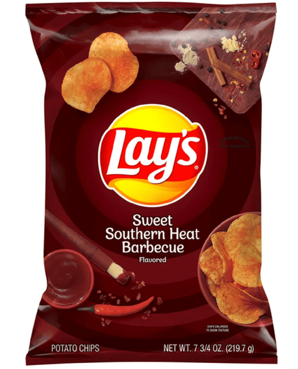 Чіпси Lay's Sweet Southern Heat Barbecue 219.7г, фото 1