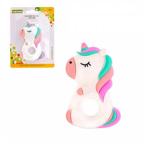 Іграшка дитяча прорізувач силіконовий "Єдиноріг" 4018