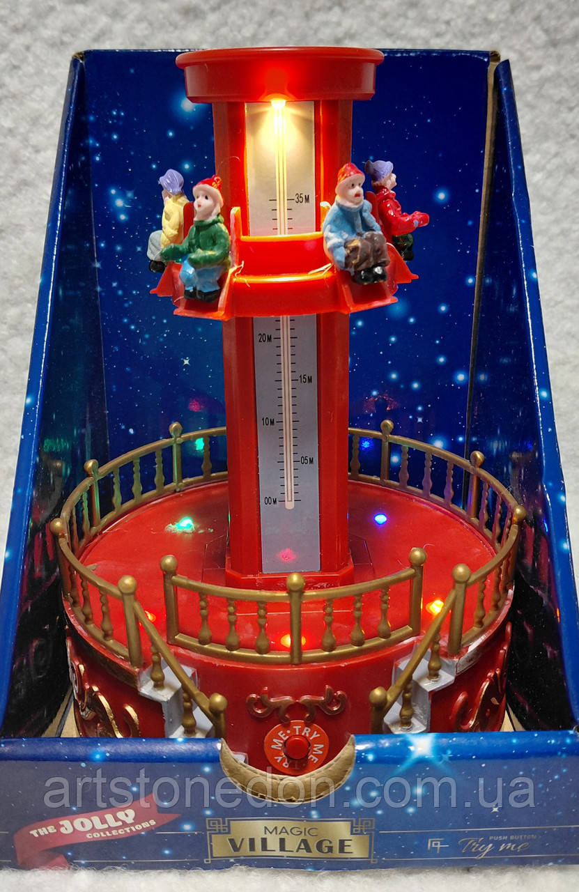 Світлодіодна інсталяція Magic Village “Drop Tower” з музикою та рухом, фото 1