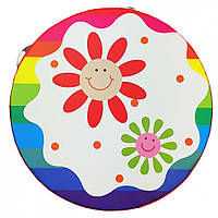 Дерев'яна іграшка Бубен MD 0367 15 см Сонечка-квіточки