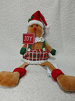 Різдвяна іграшка “Прянична дівчинка JOY” — м’яка декоративна фігурка