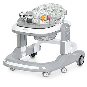 Ходунки 2в1 ME 1200 URSA Gray пушер музика світло