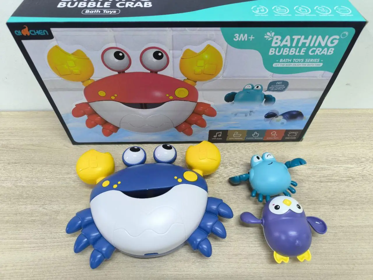 Дитяча іграшка для ванної "Пінний краб", Q13Y, фото 1