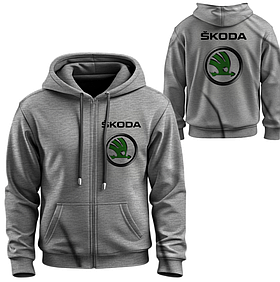 Худі на блискавці Шкода лого емблема авто ВСІ Розміри