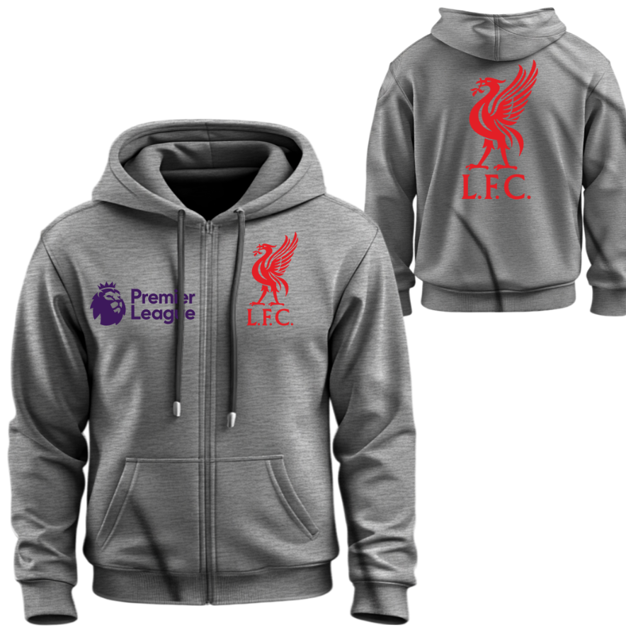 Худі на блискавці Ліверпуль футбол клуб лого емблема Англійська Прем’єр ліга 1 ВСІ Розміри, фото 1