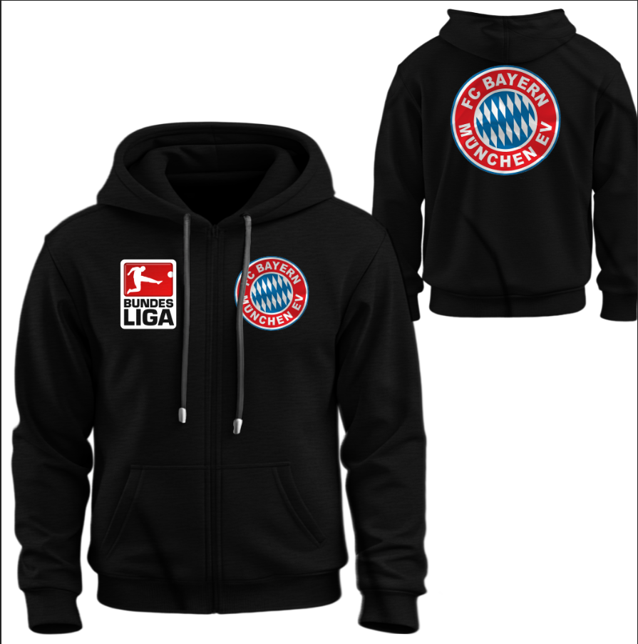 Худі на блискавці Баварія футбол клуб Бундесліга Німеччина ліга лого емблема ВСІ Розміри, фото 1