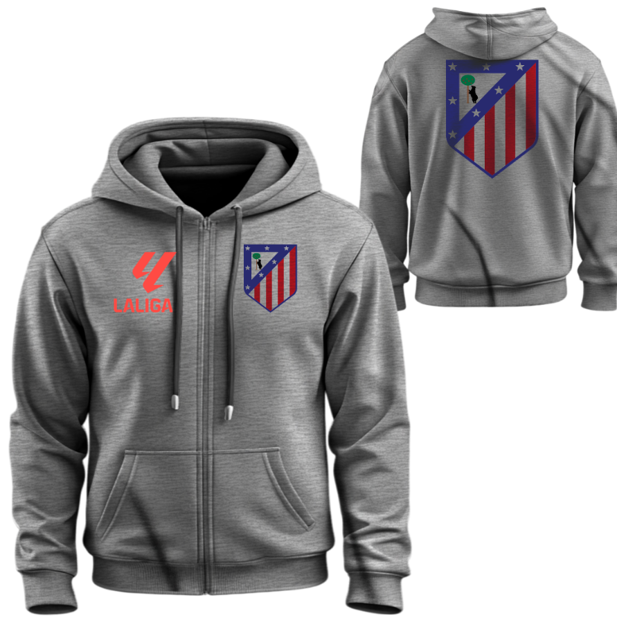 Худі на блискавці Атлетіко клуб футбол Ла Ліга Чемпіонат Іспанії лого емблема ВСІ Розміри, фото 1